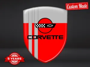 Corvette Windschutzaufkleber Auto Racing Minimal Stern